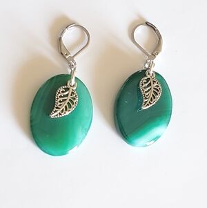 NEW Handmade Natural Stone Drop Earrings